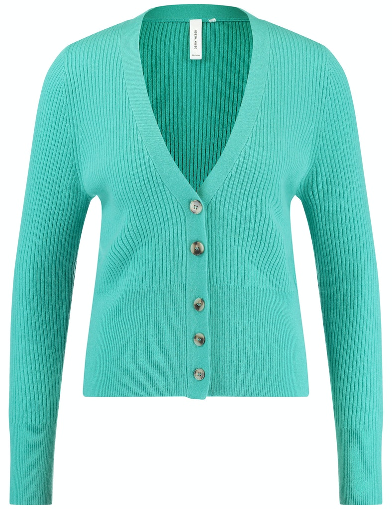 קרדיגן סרוג עם כפתורים