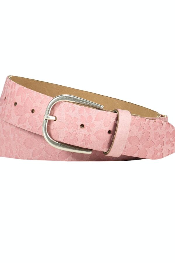 Sale 48 חגורת עור עם דוגמת פרחים