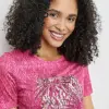 GERRY-WEBER-_2241_3069_270088-44065_4 חולצת טריקו עם הדפס בגוון פוקסיה