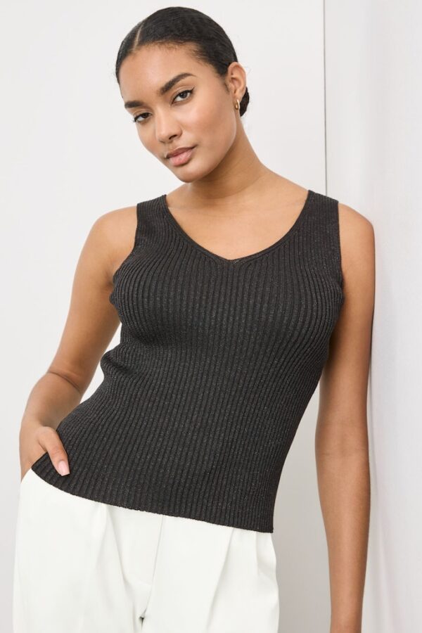 Sale 31 גופיה סרוגה מנצנצת אלגנטית