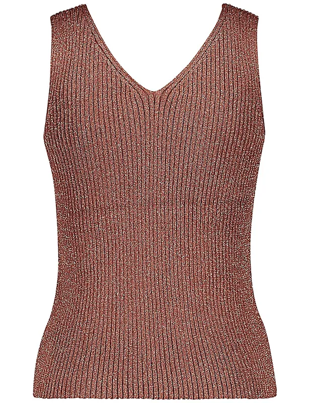 גופיה סרוגה מנצנצת אלגנטית