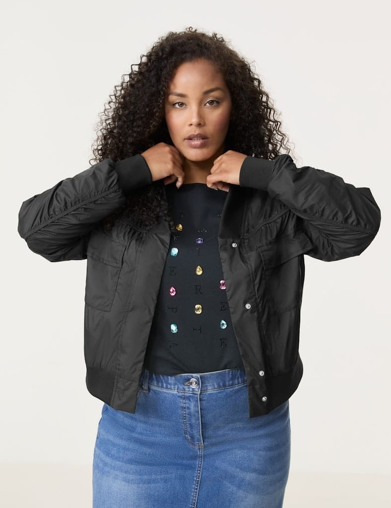 ג'קט בומבר שחור