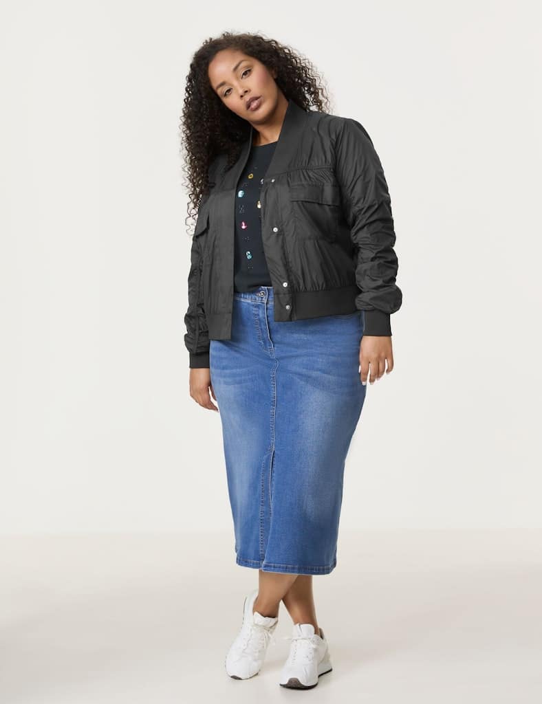 ג'קט בומבר שחור