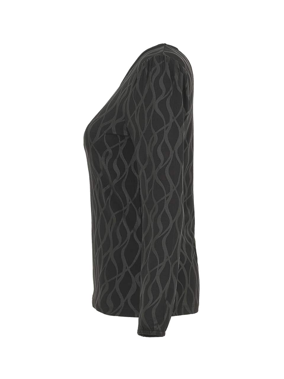 סריג נשים כהה עם צווארון