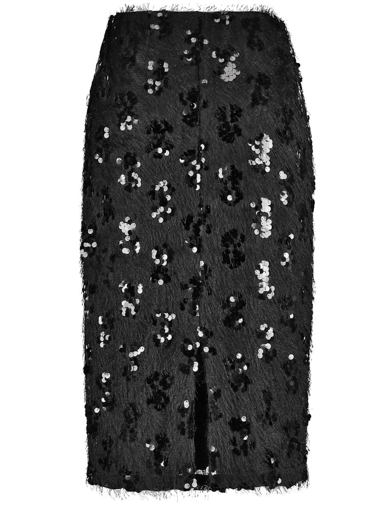 חצאית פאייטים שחורה נוצצת