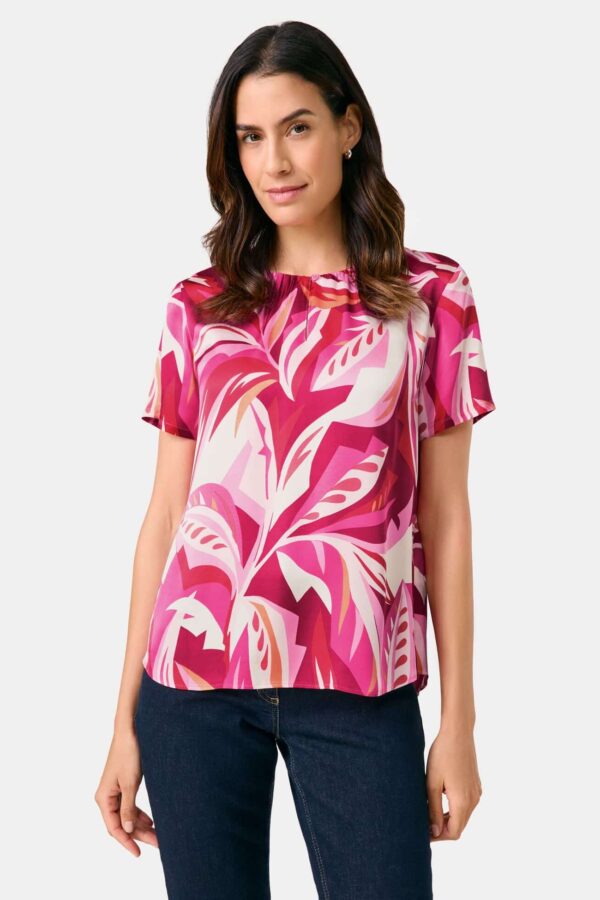 Sale 56 חולצה בהדפס פרחוני ומלא חיים