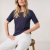 GERRY-WEBER-_2251_80393_977092-35061_7 טי-שירט חלקה בגזרה קלאסית