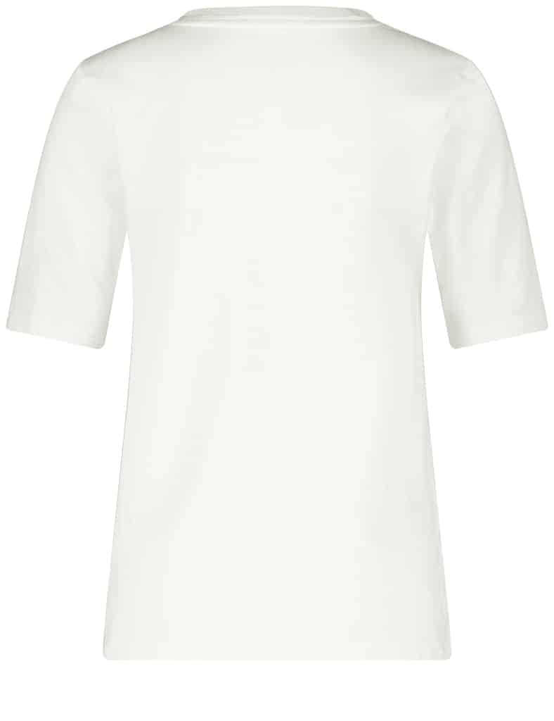 טי-שירט חלקה בגזרה קלאסית