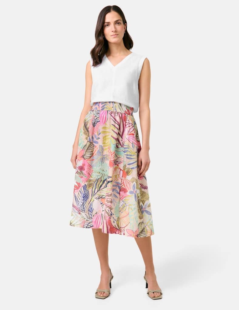 GERRY-WEBER-_2251_5037_510013-31236_3 חצאית בהדפס טרופי צבעוני