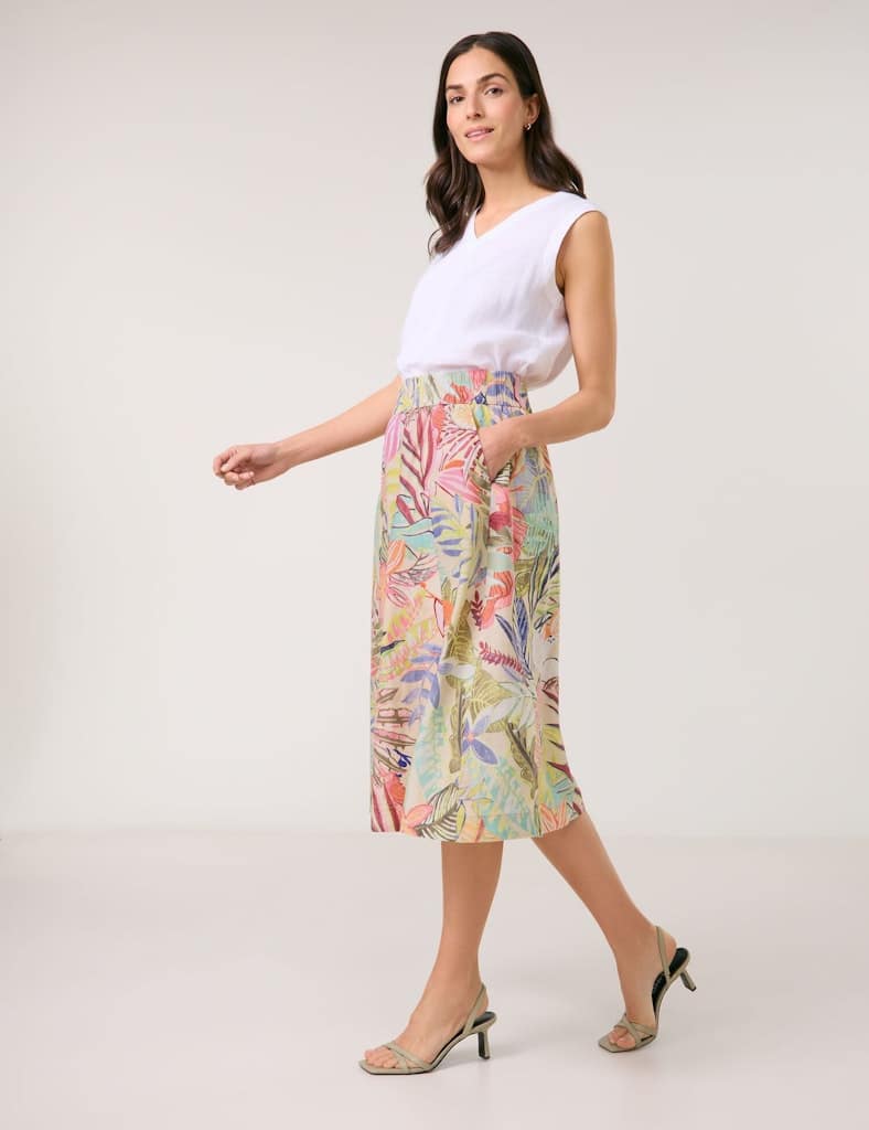 GERRY-WEBER-_2251_5037_510013-31236_7 חצאית בהדפס טרופי צבעוני