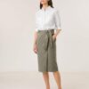 GERRY-WEBER-_2251_509558_510106-66348_5 חצאית בעיצוב עוטף עם קשירה