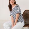 GERRY-WEBER-_2251_8067_570284-35035_7 טי שירט בהדפס פסים כחול לבן