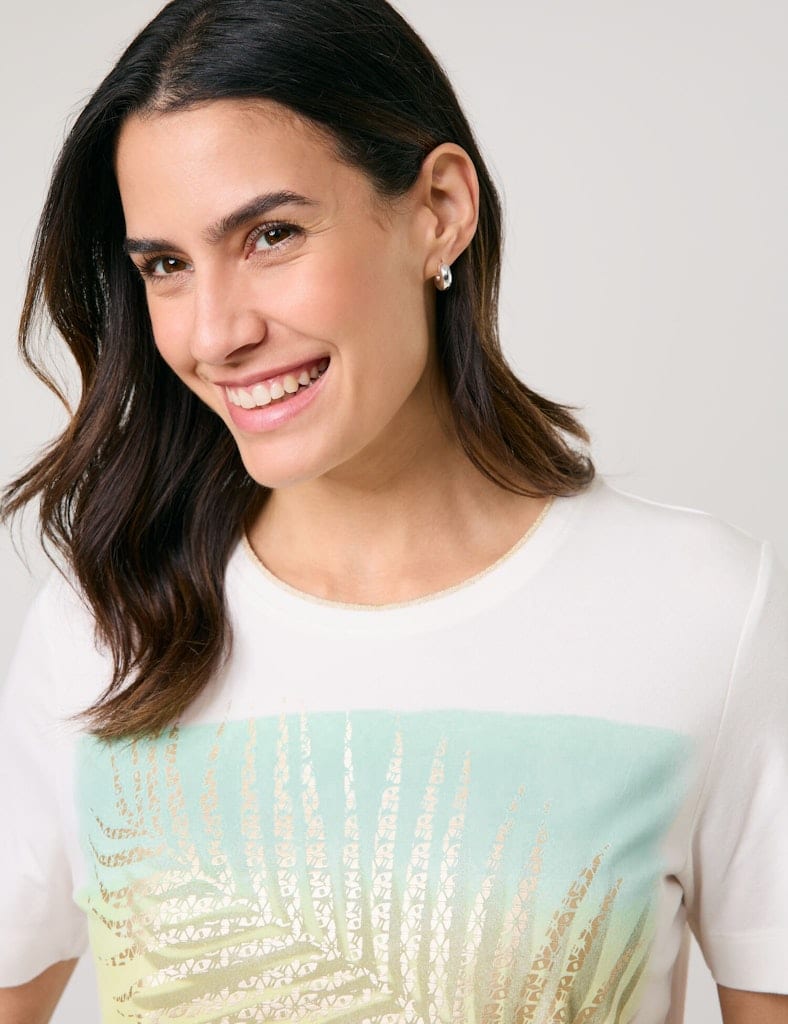 GERRY-WEBER-_2251_9047_570255-35003_4 טי-שירט לבנה עם הדפס