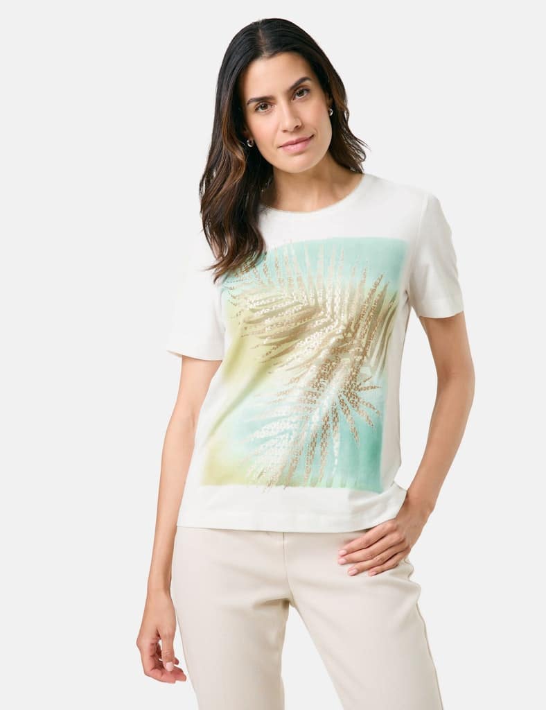 GERRY-WEBER-_2251_9047_570255-35003_6 טי-שירט לבנה עם הדפס