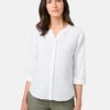 GERRY-WEBER-_2251_99600_560049-31471_3 חולצה לבנה מכופתרת בעיצוב קלאסי