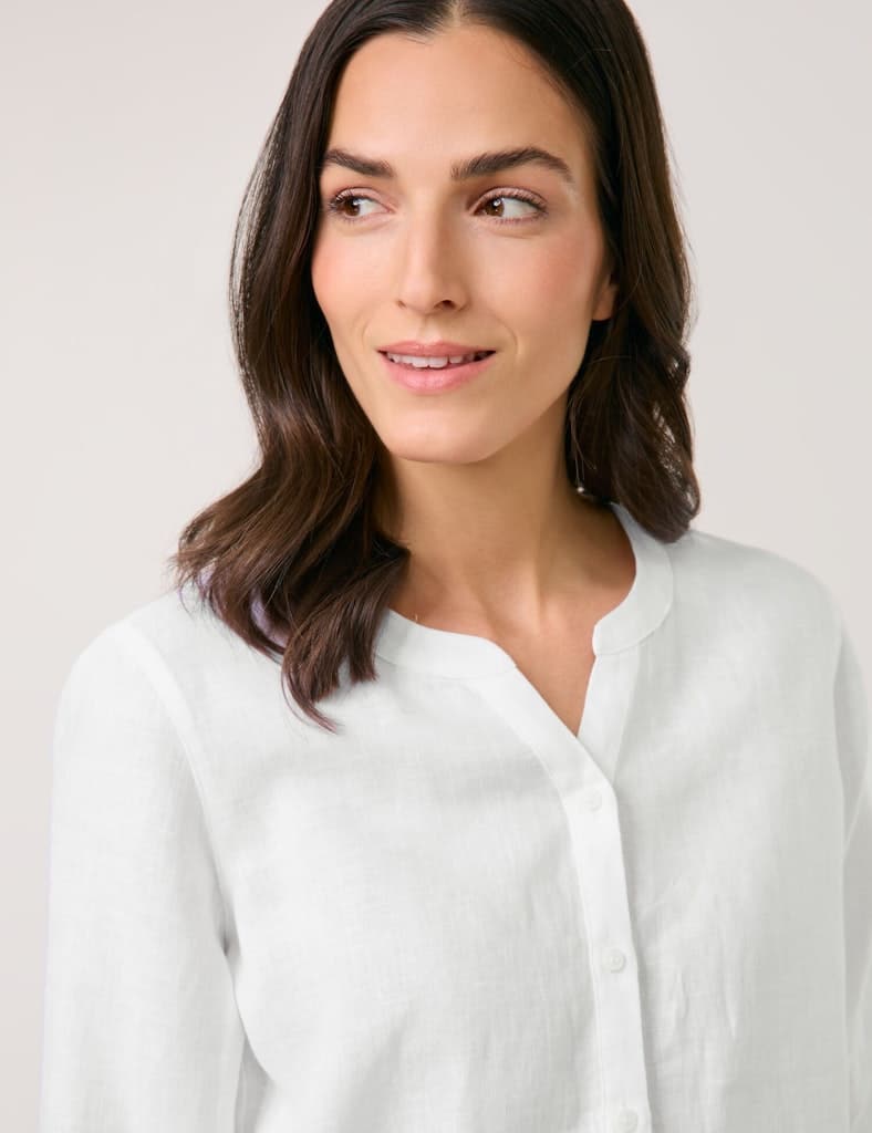 GERRY-WEBER-_2251_99600_560049-31471_9 חולצה לבנה מכופתרת בעיצוב קלאסי