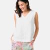 GERRY-WEBER-_2251_99600_560060-31471_3 גופיה בגזרת V מחמיאה ובד פשתן טבעי ונושם