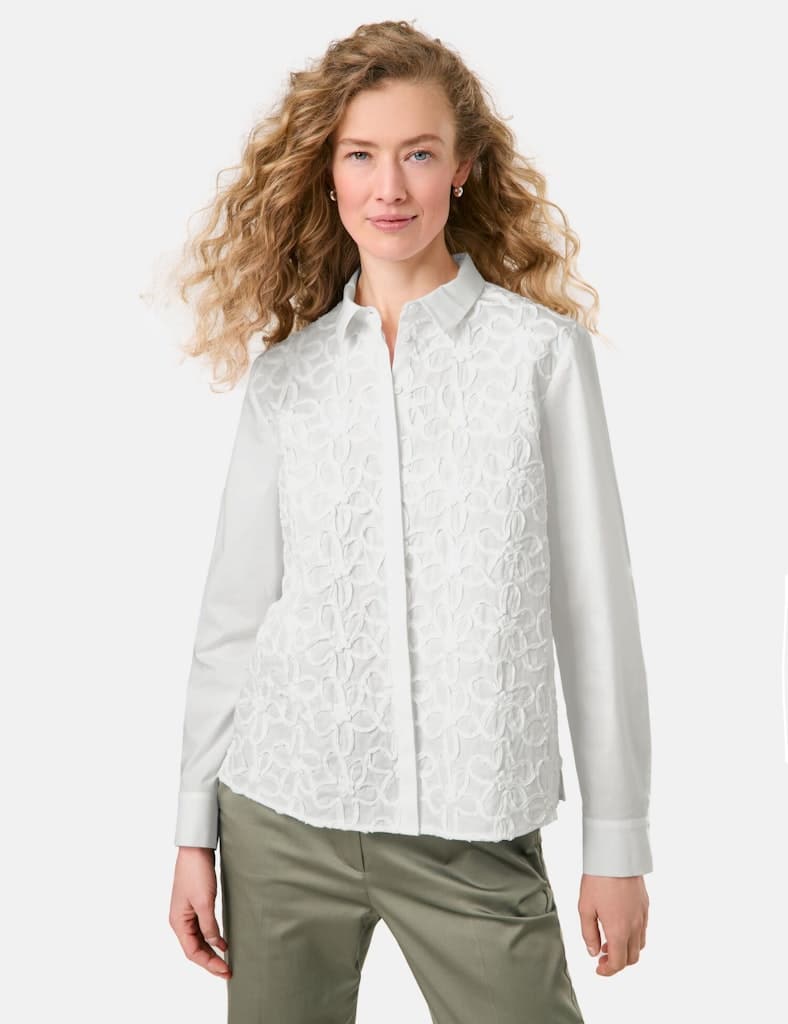 GERRY-WEBER-_2251_99600_560120-31415_3 מכופתרת לבנה בדוגמת פרחים