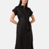 GERRY-WEBER-_2251_11000_580070-31235_6 שמלת כפתורים בגזרת מעטפה וחגורת קשירה