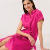 GERRY-WEBER-_2251_30926_580070-31235_7 שמלת כפתורים בגזרת מעטפה וחגורת קשירה