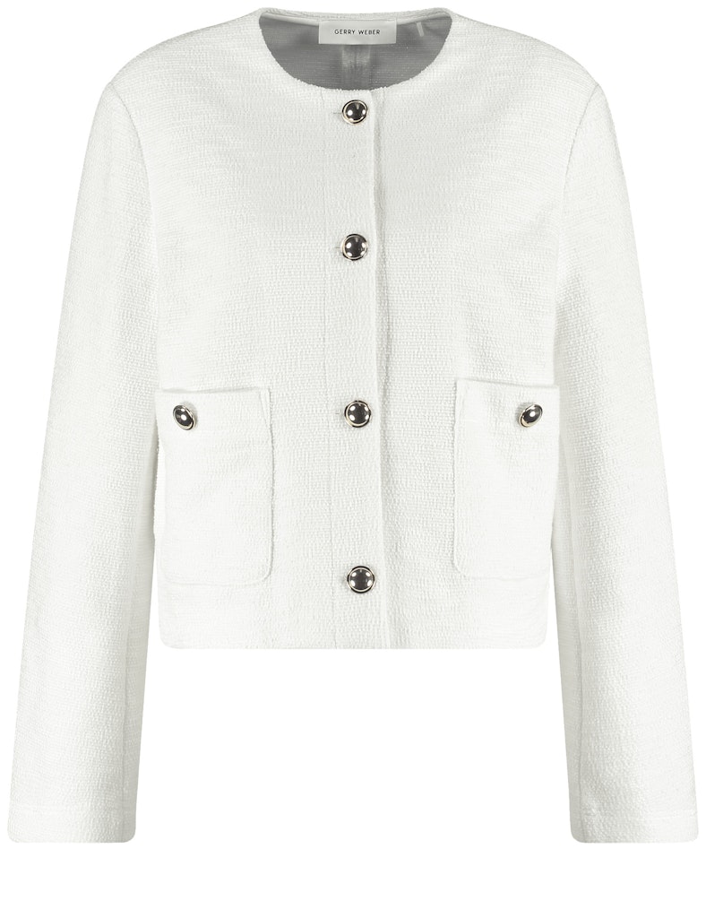 ג'קט קלאסי לבן קצר