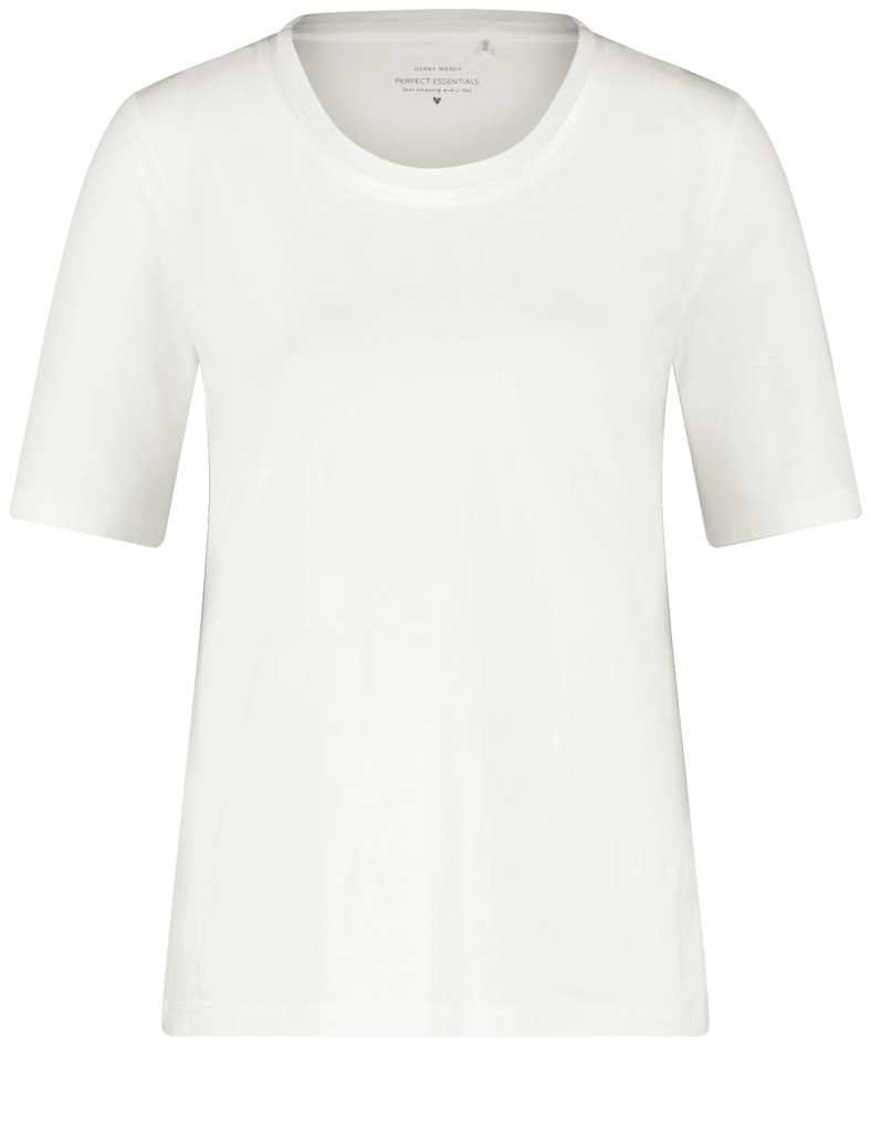 טי-שירט חלקה בגזרה קלאסית