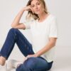 GERRY-WEBER-_2251_99700_977092-35061_7 טי-שירט חלקה בגזרה קלאסית