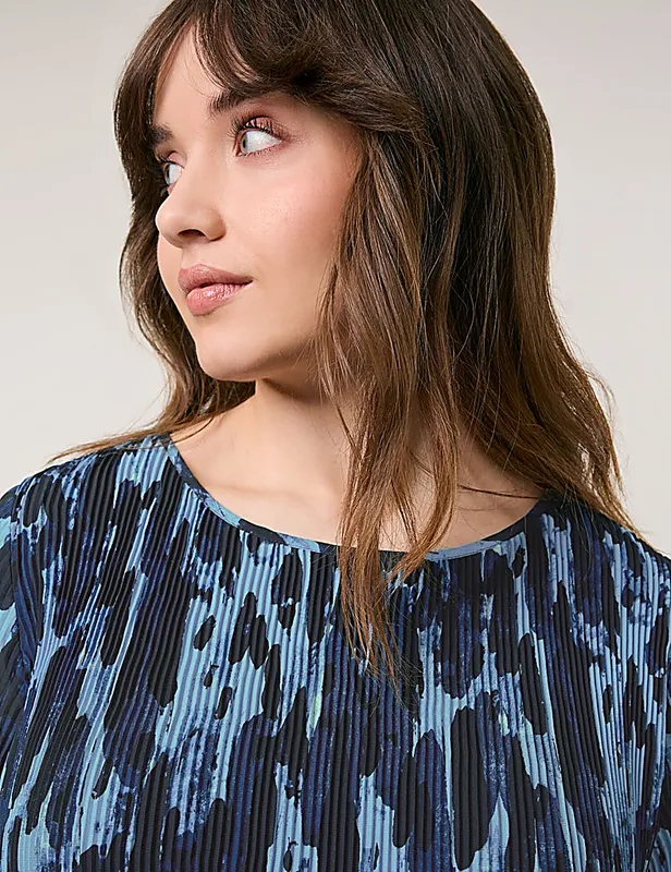 שמלת מידי פליסה זורמת