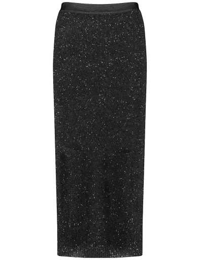 חצאית שחורה עם נצנצים עדינים