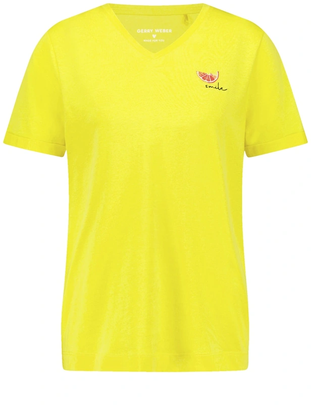 טי-שירט בגוון צהוב קייצי