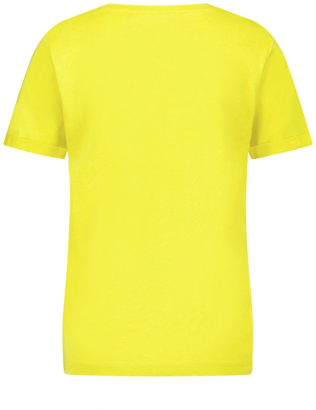 טי-שירט בגוון צהוב קייצי