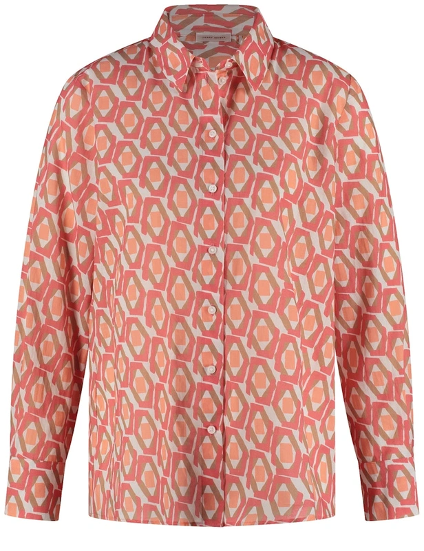GERRY-WEBER-_2251_6015_560095-31482 מכופתרת בדוגמה גאומטרית קלילה