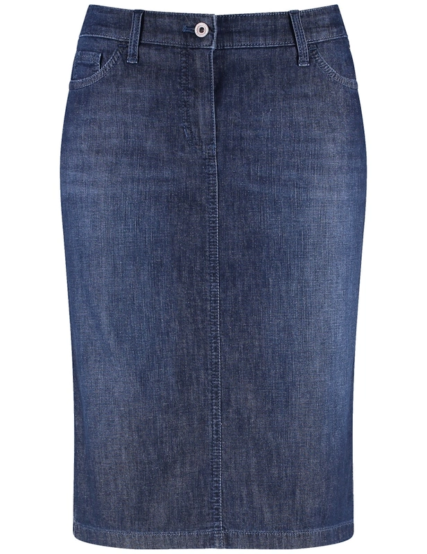 חצאית ג'ינס באורך ברך