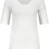 GERRY-WEBER-_2251_99600_570322-35054 חולצת טי-שירט חלקה מבד רך
