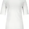 GERRY-WEBER-_2251_99600_570322-35054_2 חולצת טי-שירט חלקה מבד רך