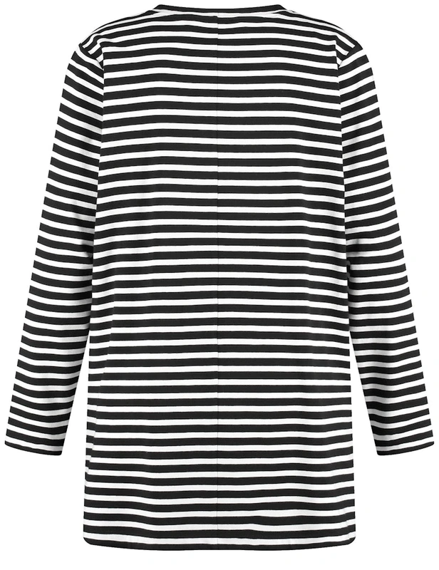 קרדיגן פסים שחור לבן