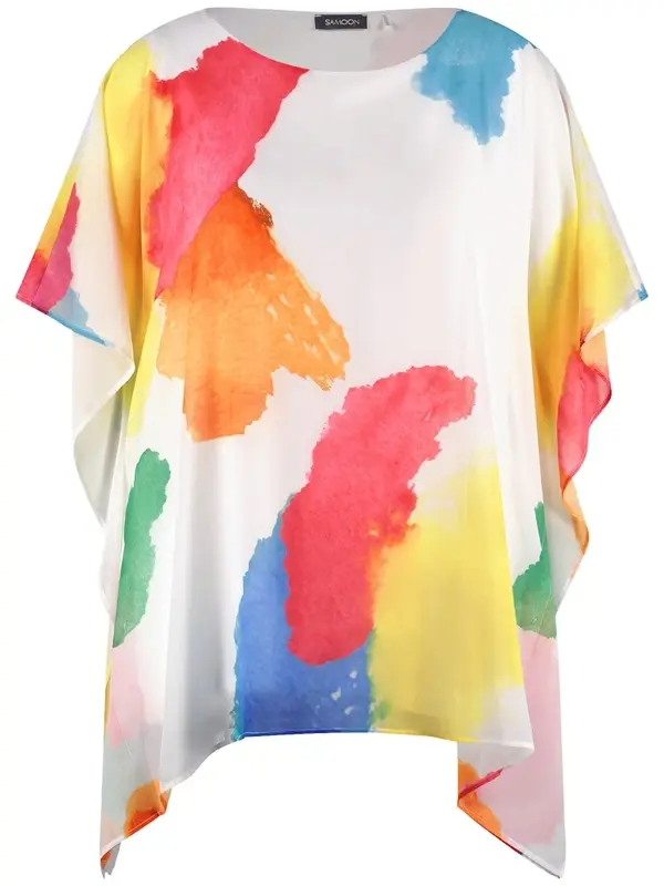 Sale 57 חולצה בהדפס צבעי מים