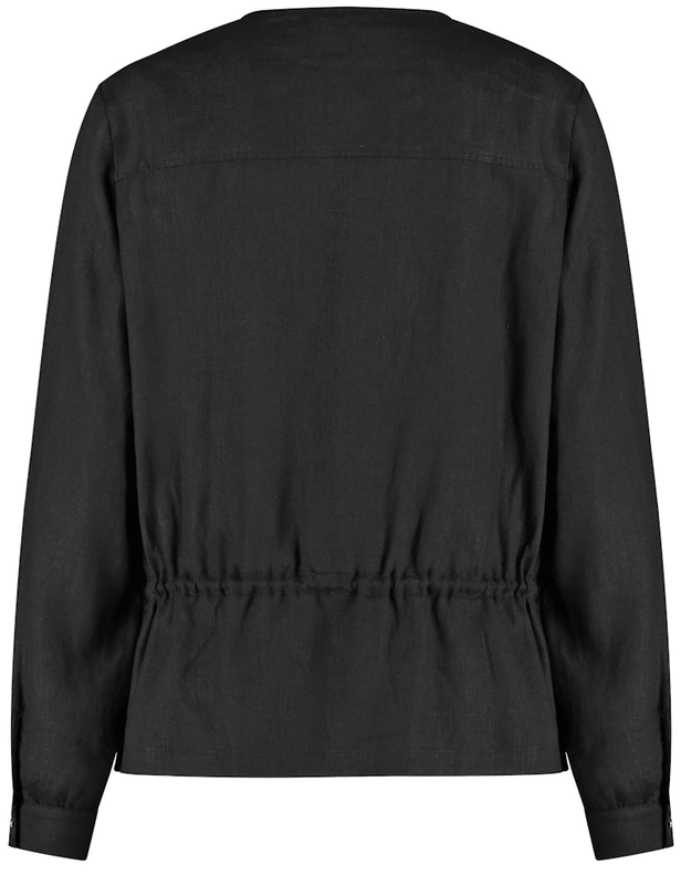 חולצה בשילוב שרוך קשירה במותן