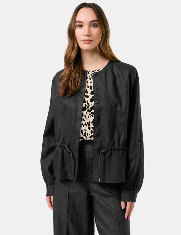 חולצה בשילוב שרוך קשירה במותן