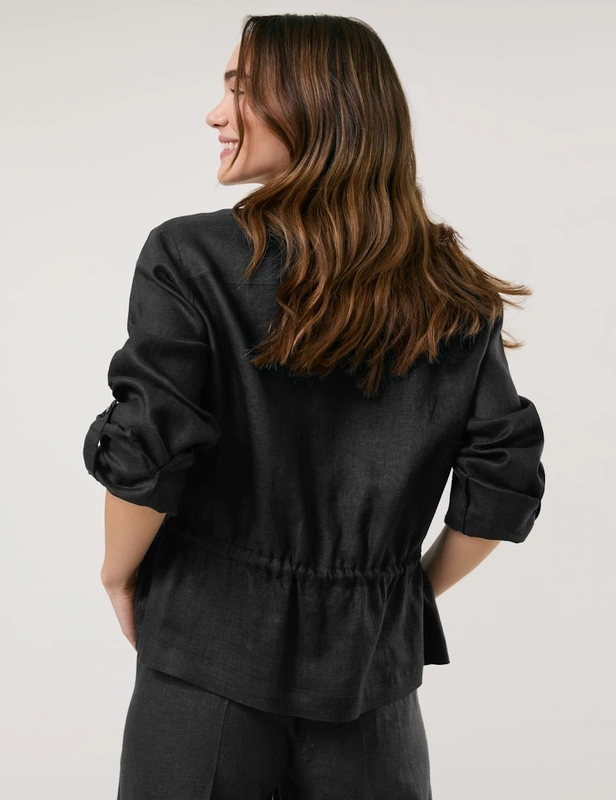 חולצה בשילוב שרוך קשירה במותן