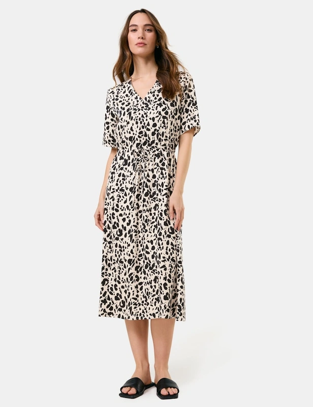 שמלת מידי מנומרת מחמיאה