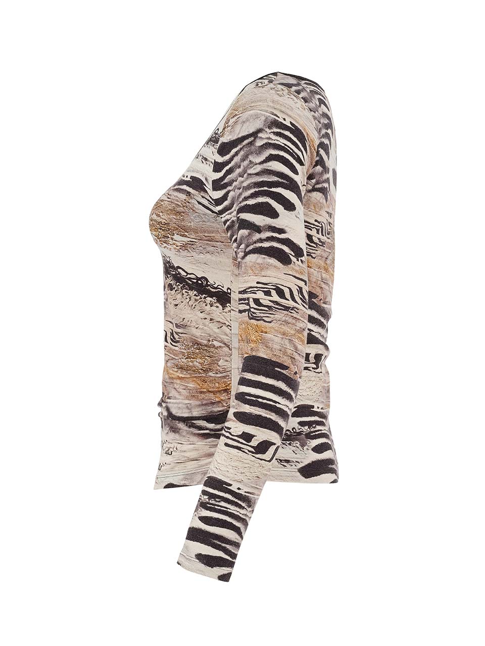 חולצה סטרייפ נגיעות זהב