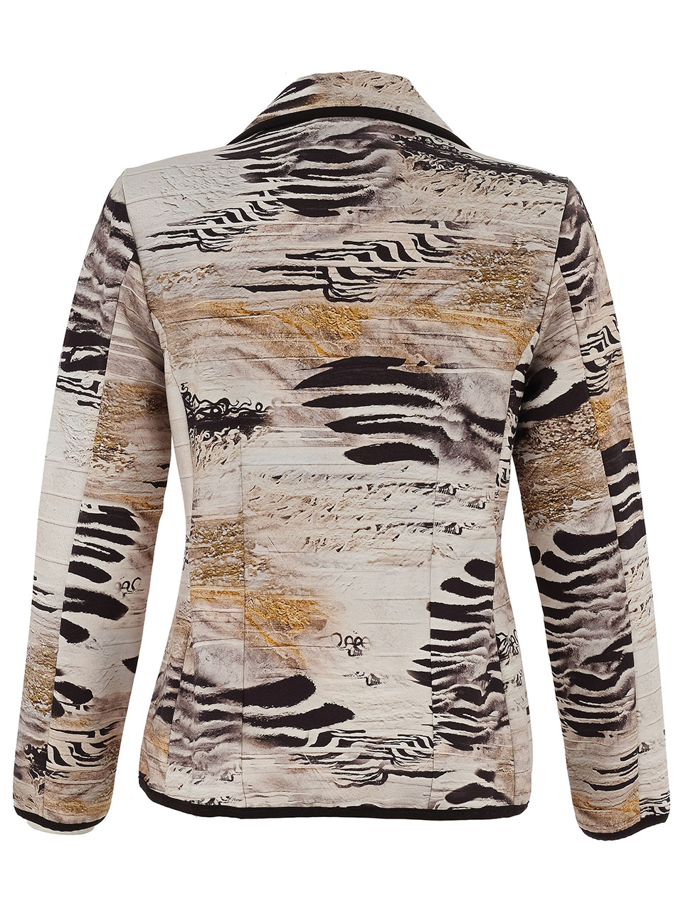 ג’קט מחויט בהדפס אמנותי