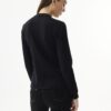 AW174-BLACKBEIGE_0563 חולצת סריג עם נקודות מבד נעים
