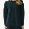 AW182-FORESTGREEN_1301 סריג ירוק כהה מבד נעים וחם