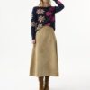 AW196-CAMELFUSCHIA_0305 סריג עם דוגמת פרחים צבעונית מבד חמים