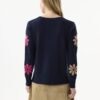 AW196-CAMELFUSCHIA_0314 סריג עם דוגמת פרחים צבעונית מבד חמים