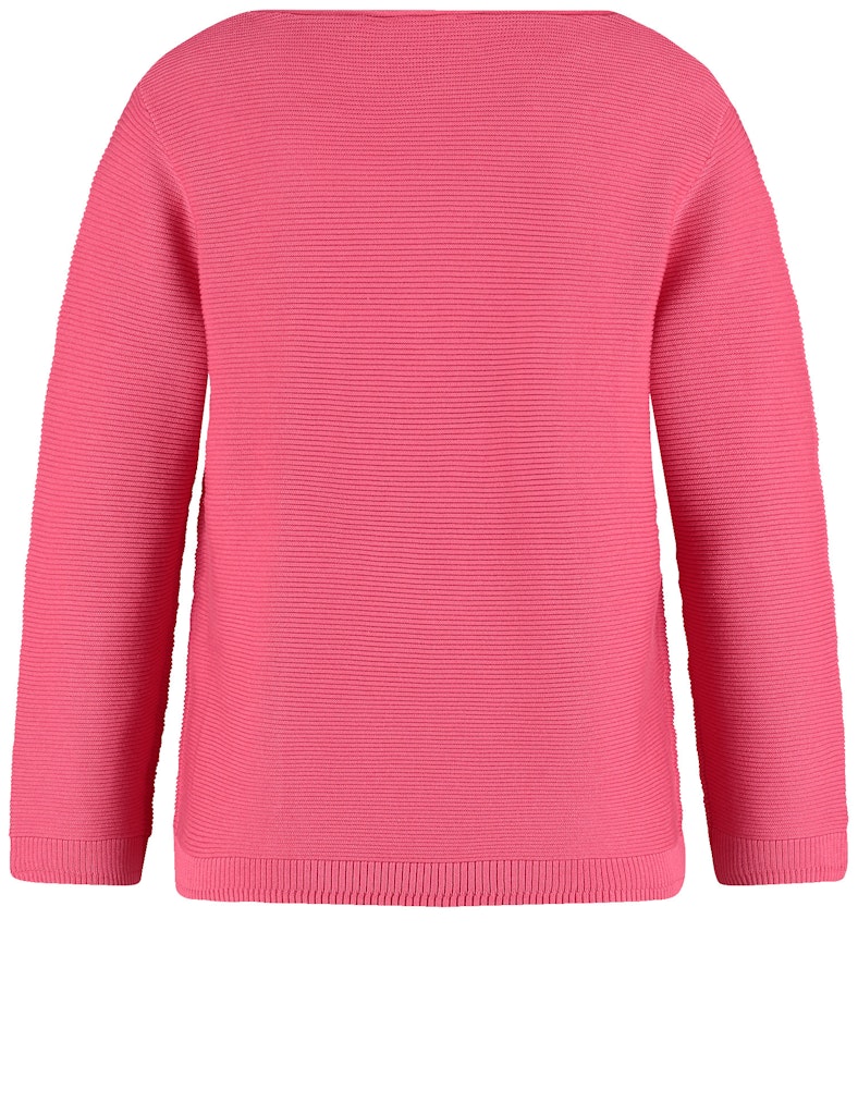 סריג עם כיס קטן שרוול 3/4