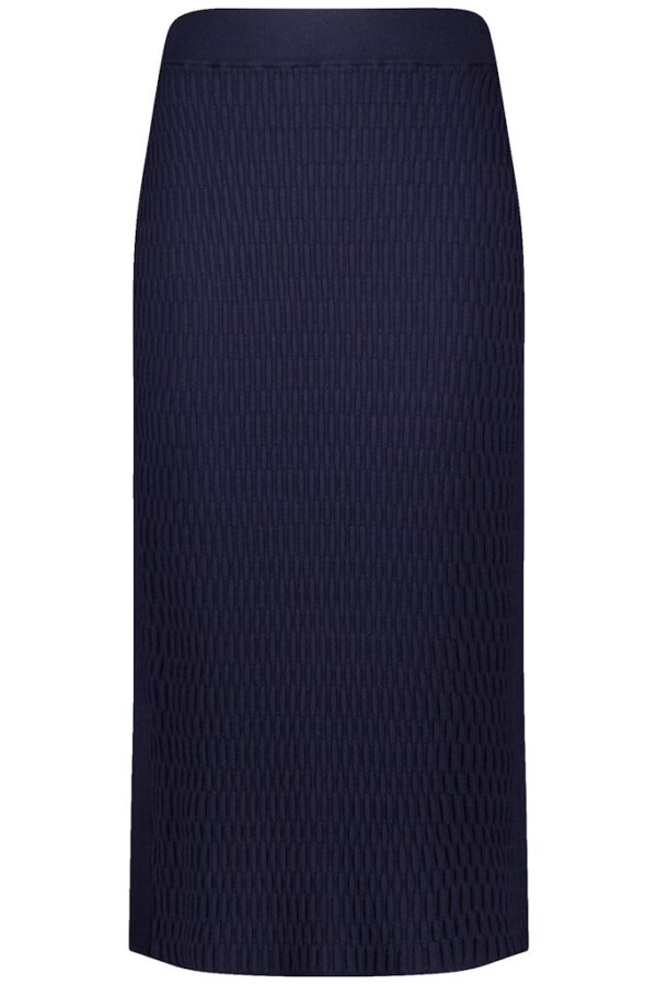 Sale 144 חצאית עפרון טקסטורית בצבע נייבי