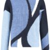 GERRY-WEBER-_2252_8184_190026-57011_2 סריג מודפס בצבעי כחול ונייבי